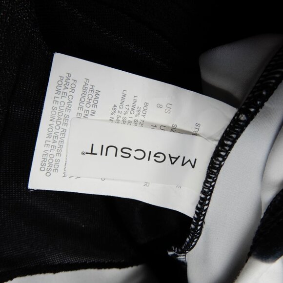 MAGICSUIT Dream State Coco One Piece SWIMSUIT Size 8 Black White Scuba NEW $204 - Picture 5 of 9